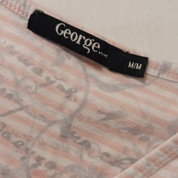 4/$40 Pink Striped Bejeweled Butterfly Tee - Size Medium - Picture 6 of 7